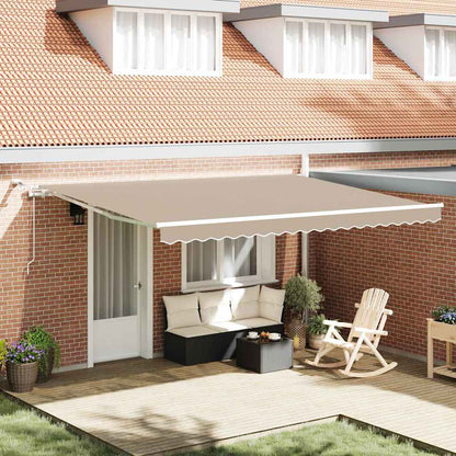 Tenda retrattile Beige 450 × 300 cm Poliestere | homemem39