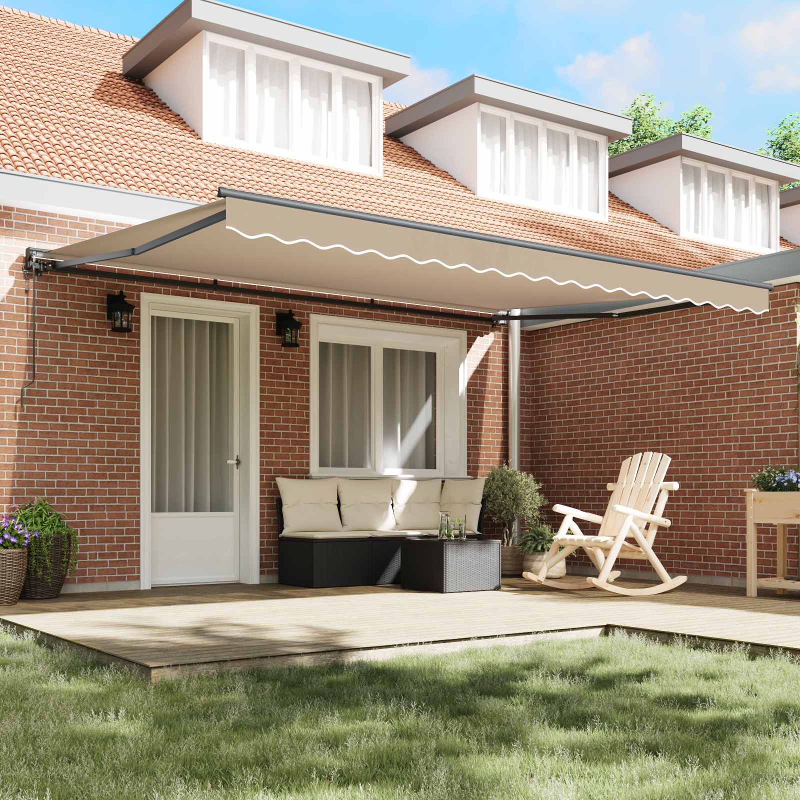 Struttura della tenda Beige 450 × 300 cm | homemem39