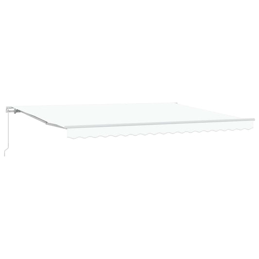 Tenda da Sole Bianco 450 x 300 x 165 cm Poliestere e Metallo