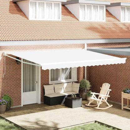 Tenda retrattile Bianco 450 x 300 x 165 cm | homemem39