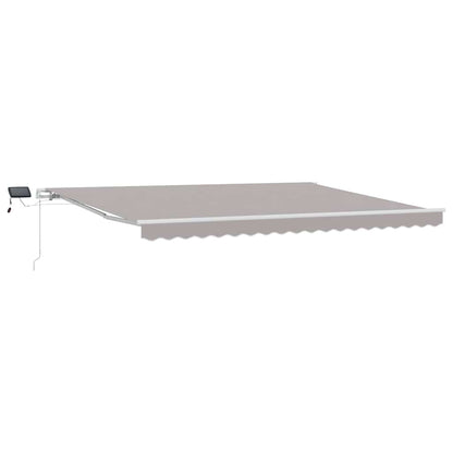 Tenda retrattile Grigio Chiaro 450 × 300 cm Tessuto e Alluminio | homemem39