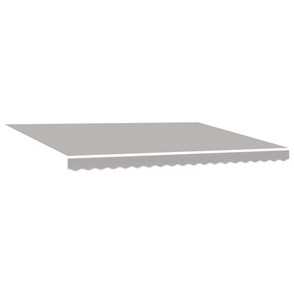Tenda retrattile Grigio Chiaro 450 × 300 cm Tessuto e Alluminio | homemem39