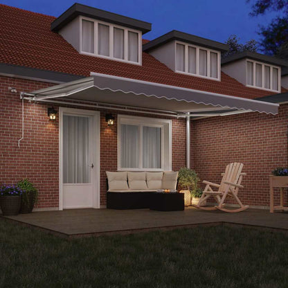 Tenda retrattile Grigio Chiaro 450 × 300 cm Poliestere | homemem39