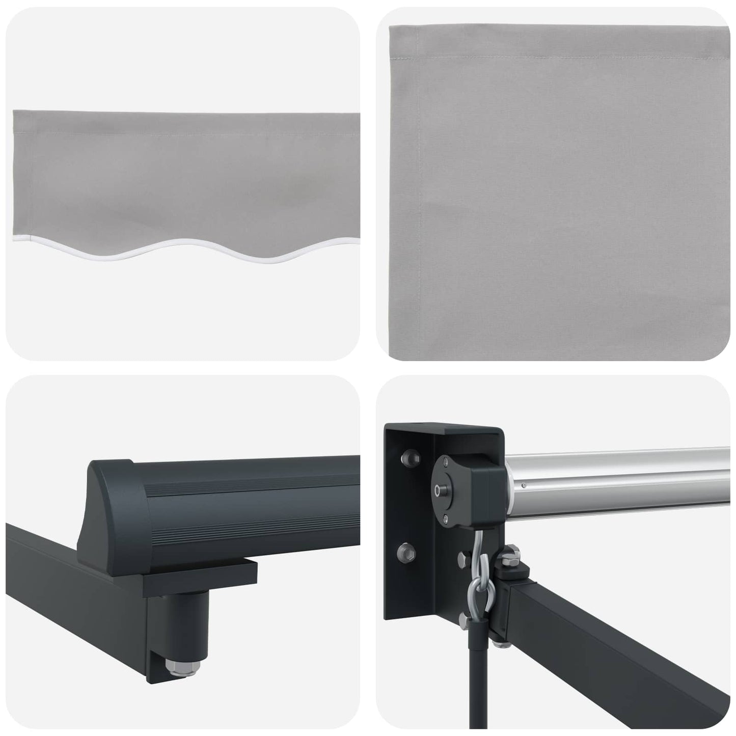 Tenda retrattile Grigio Chiaro 450 x 300 x 165 cm | homemem39
