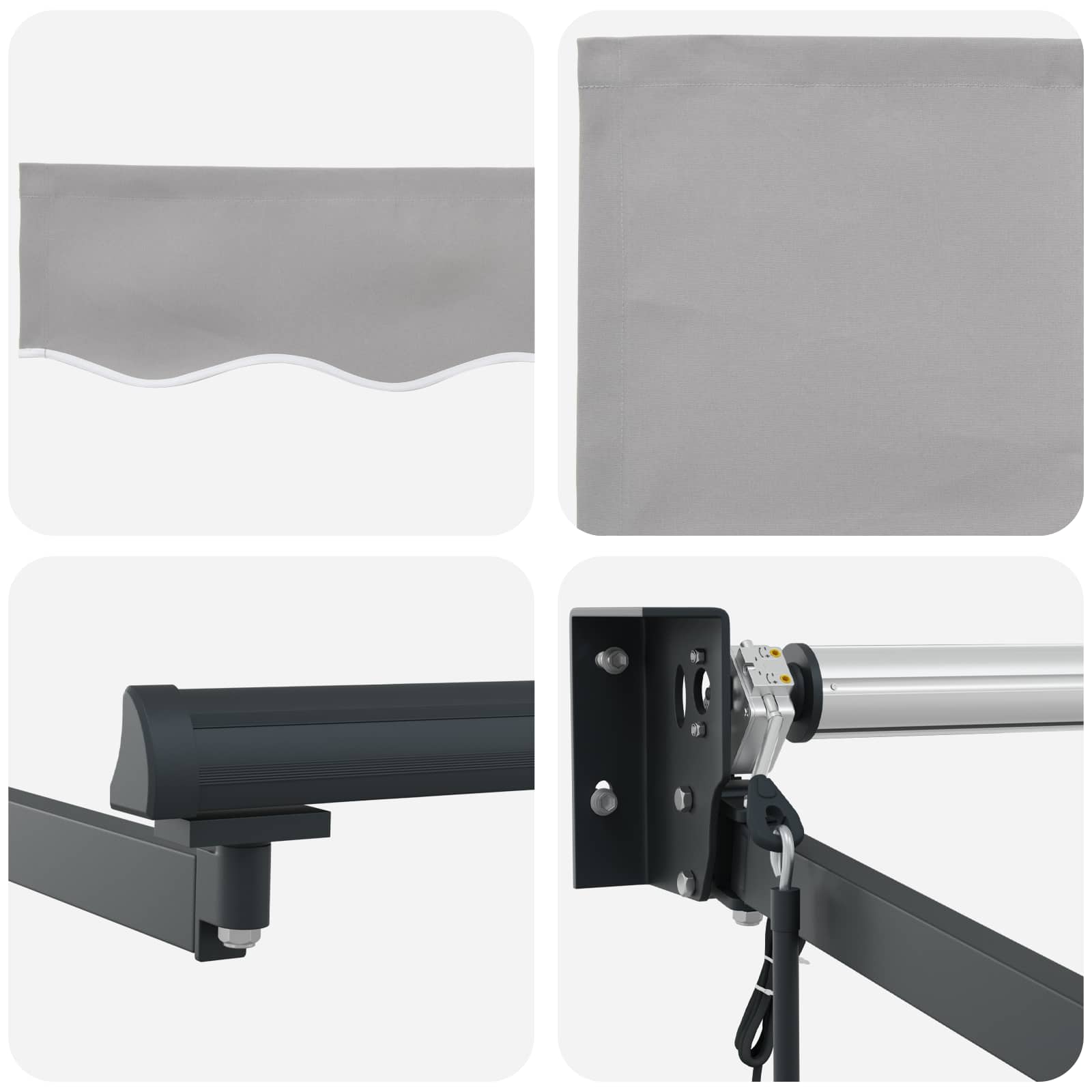 Tenda retrattile Grigio Chiaro 450 x 300 x 165 cm | homemem39