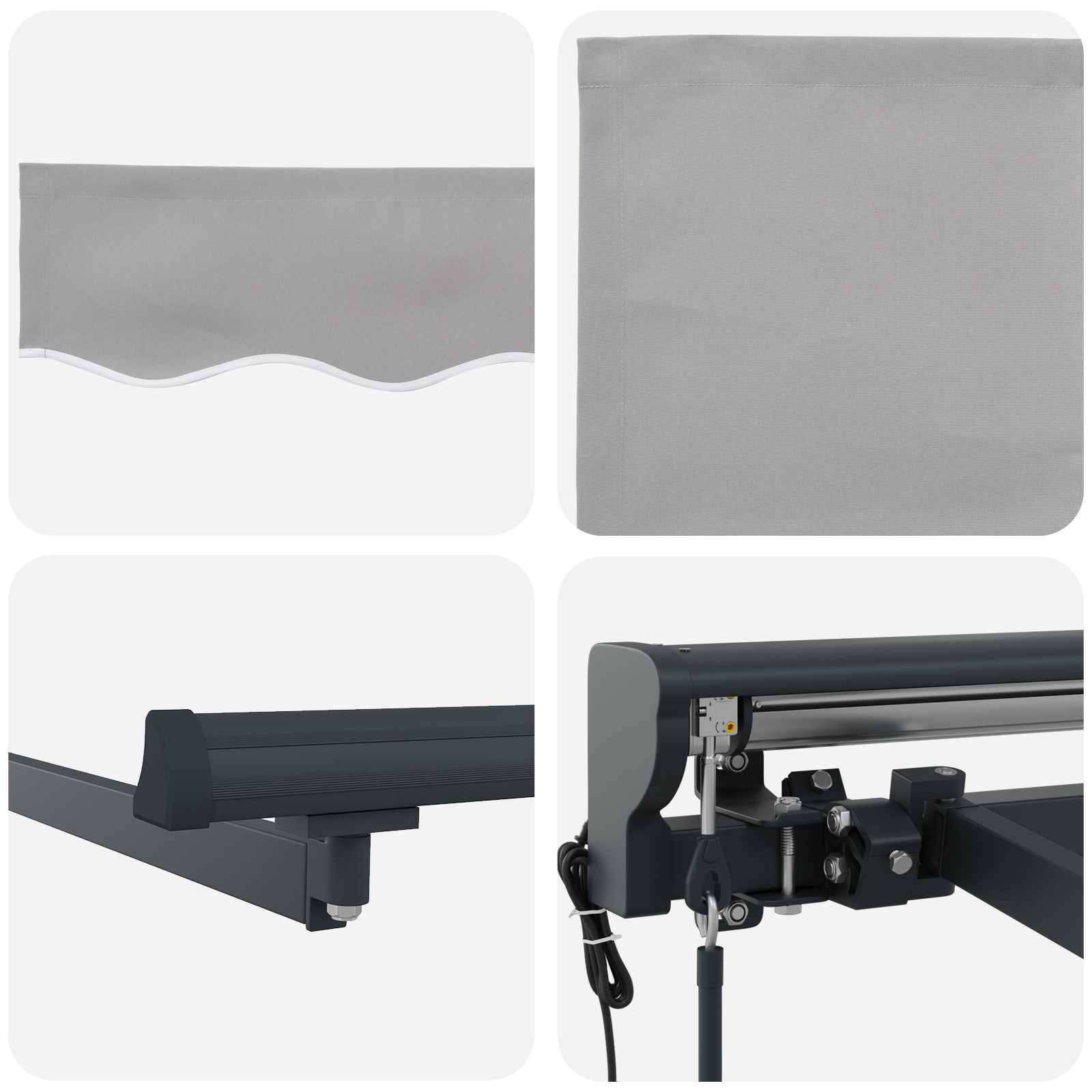 Struttura della tenda Grigio chiaro 450 × 300 cm | homemem39