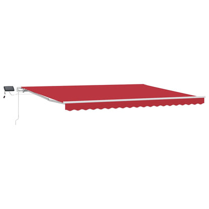 Tenda Retrattile con Rosso 450 ×300 cm Tessuto - homemem39