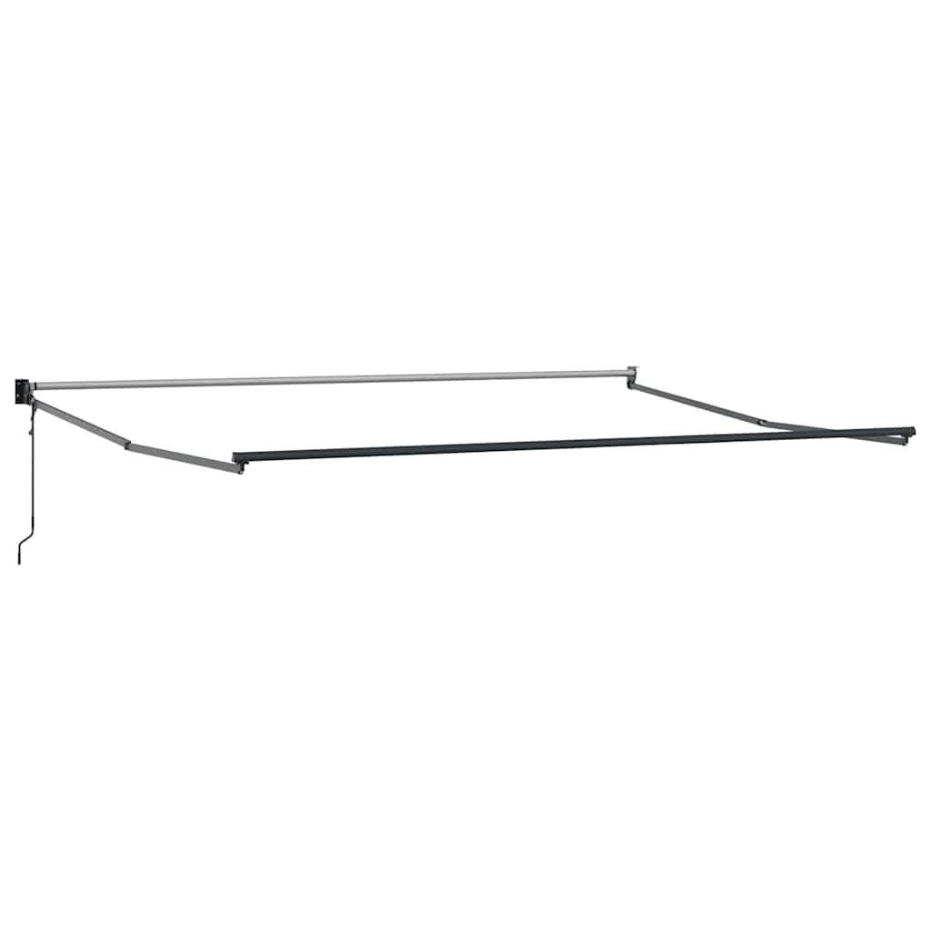 Tenda da Sole Rosso 4,5 × 3 m Poliestere e metallo