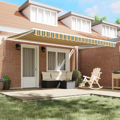 Tenda retrattile Verde e Giallo 450 x 300 x 165 cm | homemem39