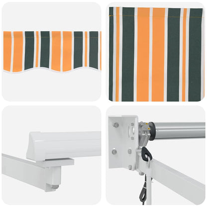 Tenda retrattile Verde e Giallo 450 x 300 x 165 cm | homemem39