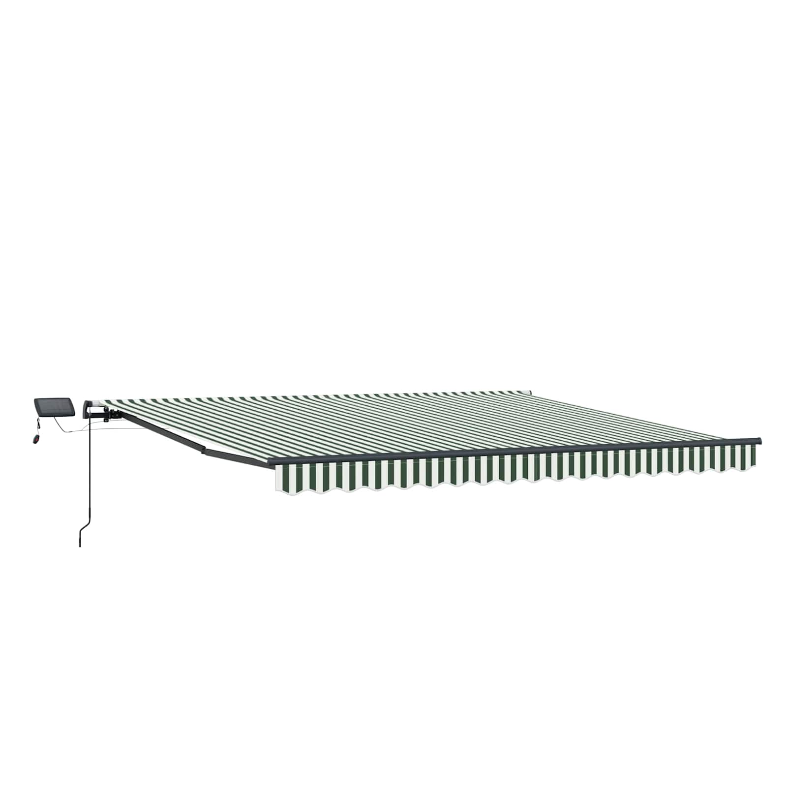 Tenda retrattile Verde e Bianco 450 × 300 cm | homemem39