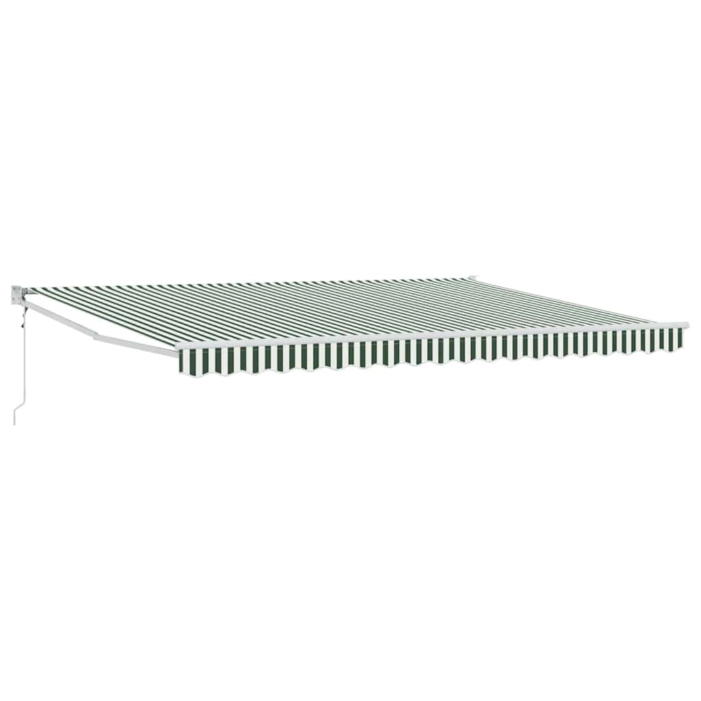 Tenda retrattile Verde e Bianco 450 x 300 x 165 cm | homemem39