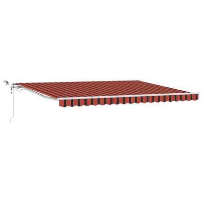 Tenda retrattile Arancione e Marrone 450 × 350 cm Poliestere | homemem39