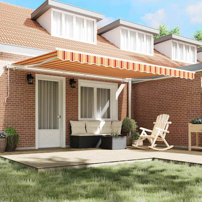 Tenda Retrattile 450 × 350 cm giallo e arancione - homemem39