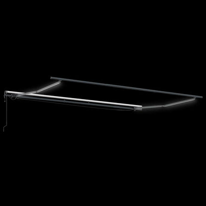 Tenda Retrattile con Rosso e bianco 450 × 350 cm Tessuto - homemem39