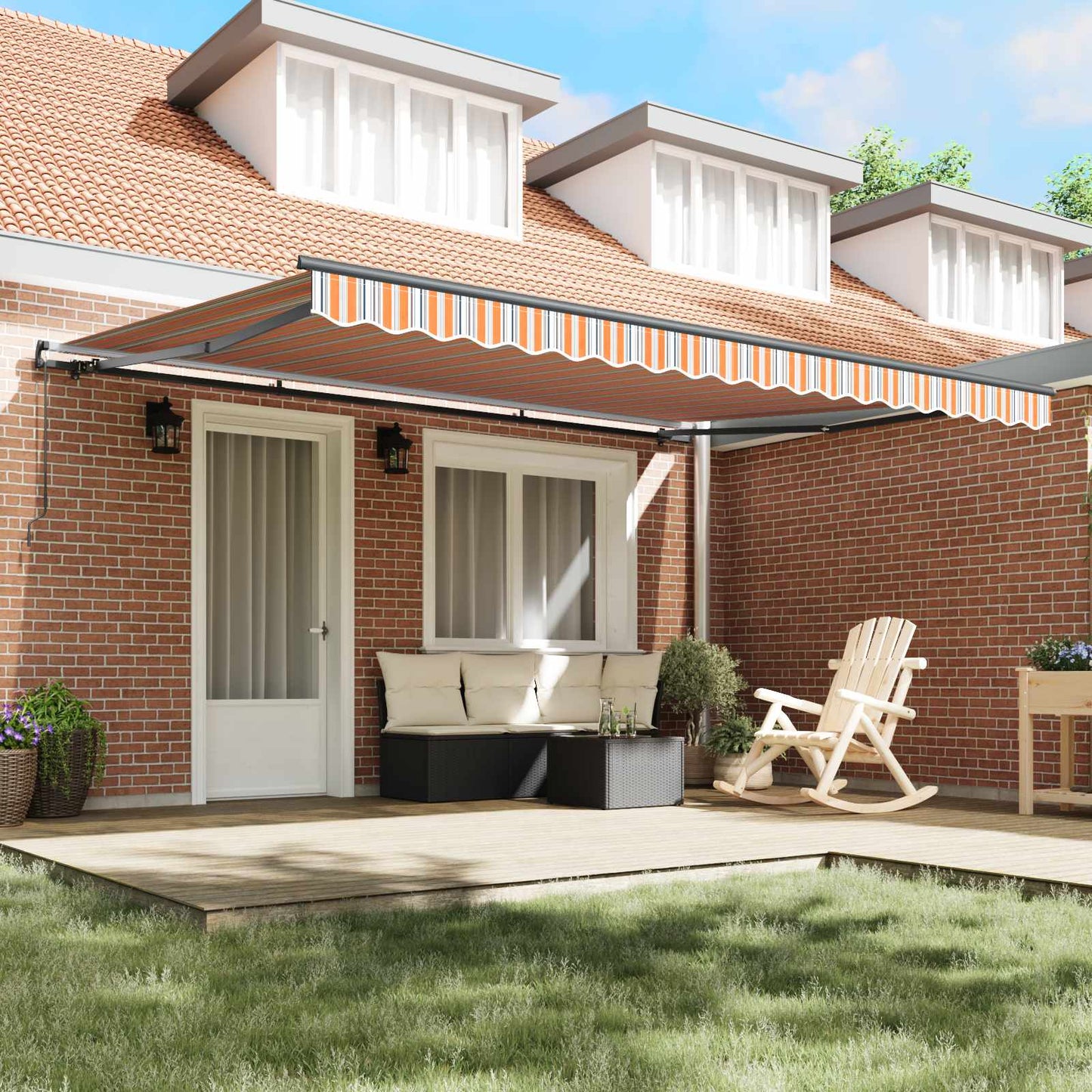 Tenda retrattile Multicolore 450 × 350 cm | homemem39