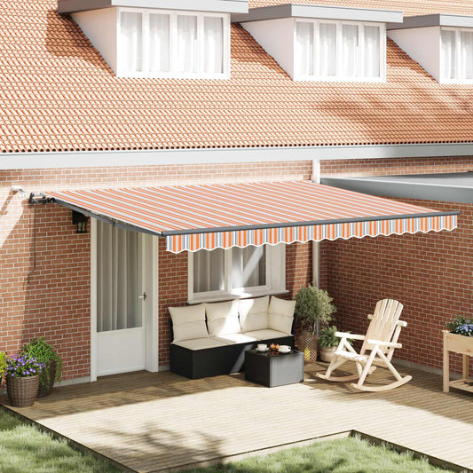 Tenda retrattile Multicolore 450 × 350 cm Poliestere | homemem39