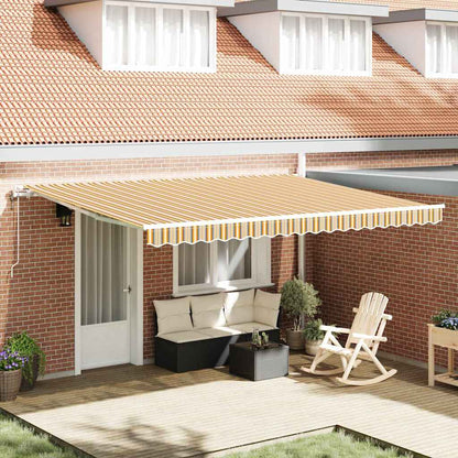 Tenda retrattile Multicolore 450 × 350 cm Tessuto e Alluminio | homemem39