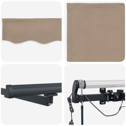 Tenda retrattile Beige 450 × 350 cm Poliestere | homemem39