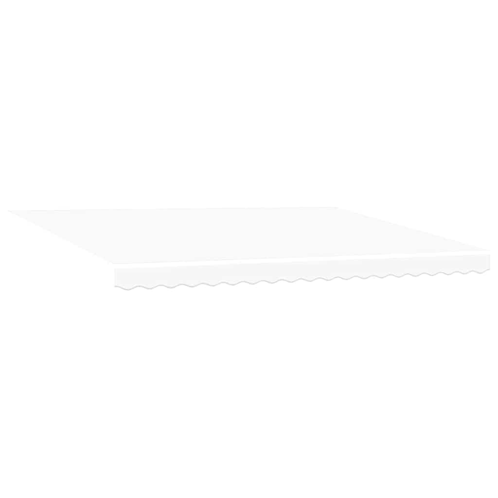 Tenda retrattile Bianco 450 × 350 cm Tessuto e Alluminio | homemem39