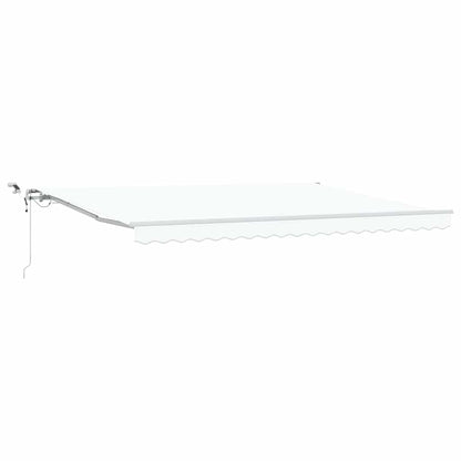 Tenda retrattile Bianco 450 × 350 cm Poliestere | homemem39