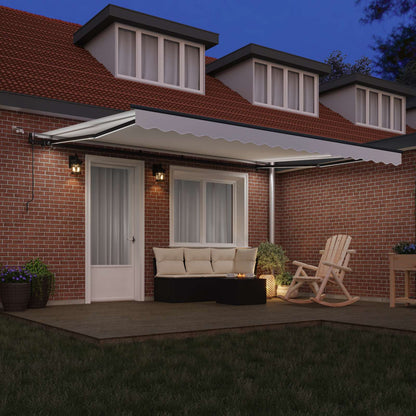 Tenda retrattile Bianco 450 × 350 cm Poliestere | homemem39