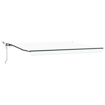Tenda retrattile Bianco 450 × 350 cm Poliestere | homemem39