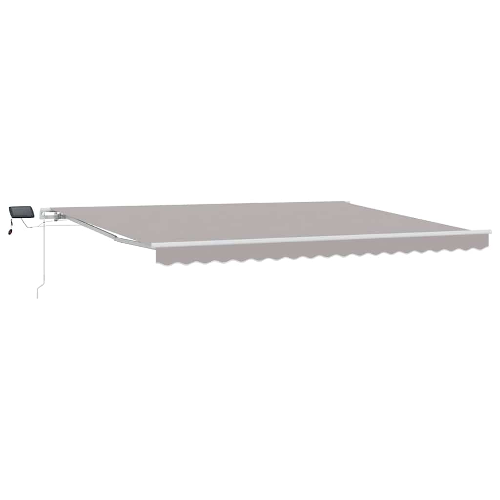 Tenda retrattile Grigio Chiaro 450 × 350 cm Tessuto e Alluminio | homemem39