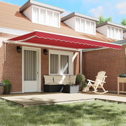 Tenda Retrattile 450 × 350 cm Rosso - homemem39