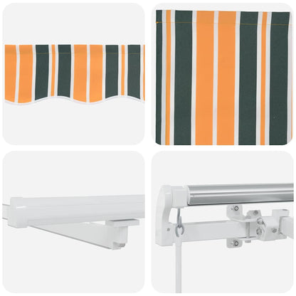 Tenda retrattile Verde e giallo 450 × 350 cm