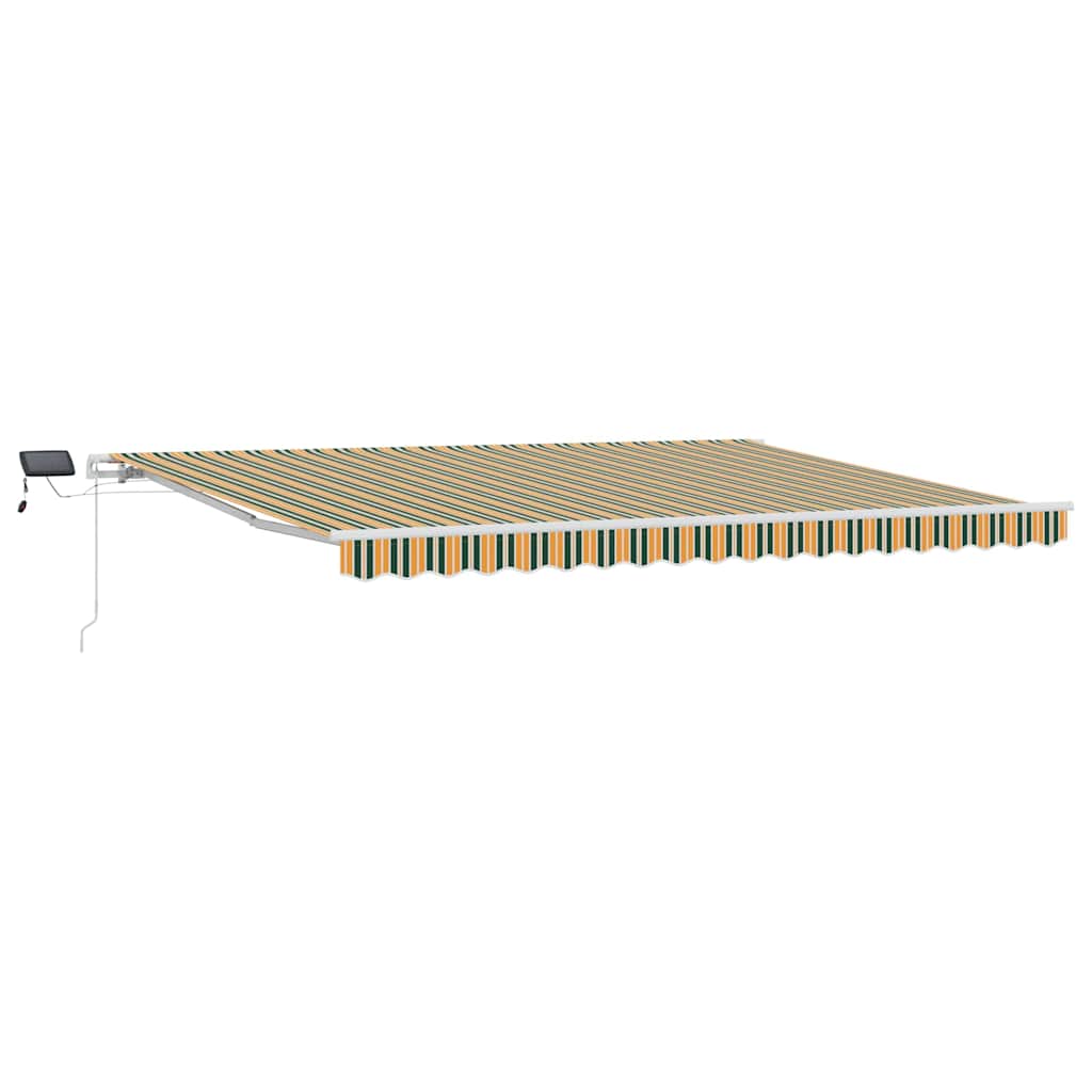 Tenda retrattile Verde e giallo 450 × 350 cm