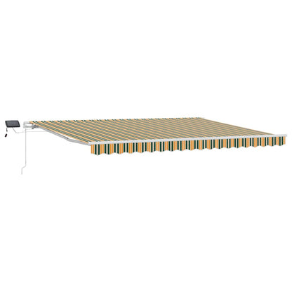 Tenda retrattile Verde e giallo 450 × 350 cm
