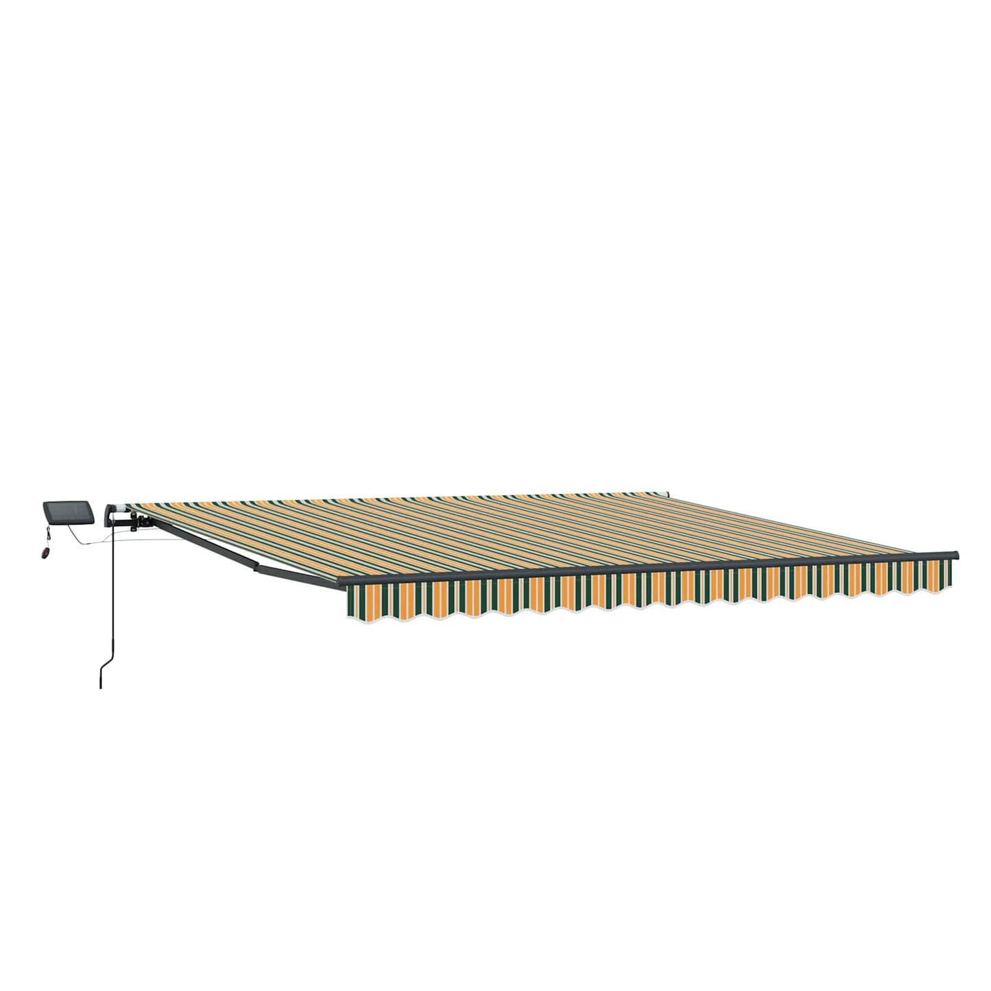 Tenda Retrattile Verde e giallo 450 ×350 cm Tessuto | homemem39