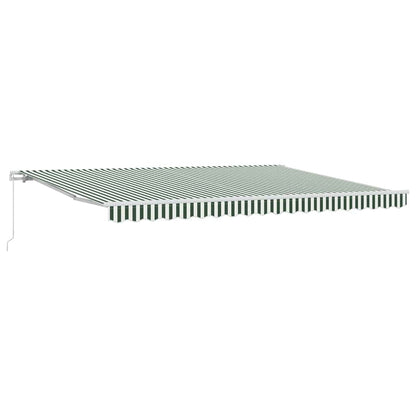 Tenda da Sole Verde e Bianco 450 x 350 x 165 cm Poliestere | homemem39