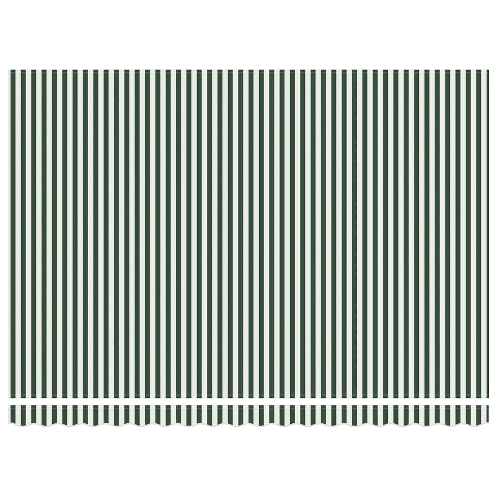 Tenda retrattile Verde e Bianco 450 × 350 cm