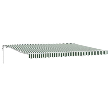 Tettuccio Elettrico Retrattile Verde e Bianco 450 × 350 cm | homemem39