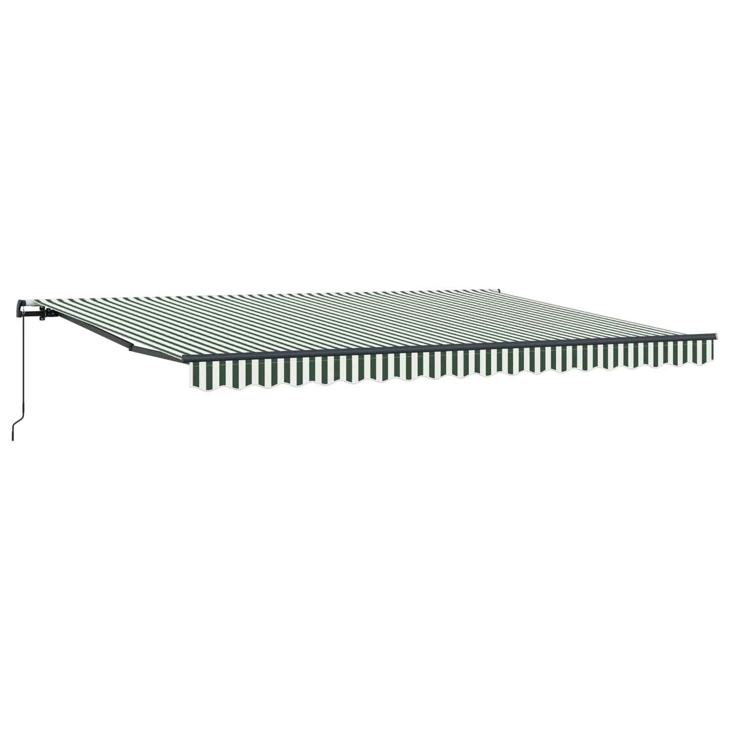 Tenda Retrattile Verde e Bianco 450 × 350 cm | homemem39