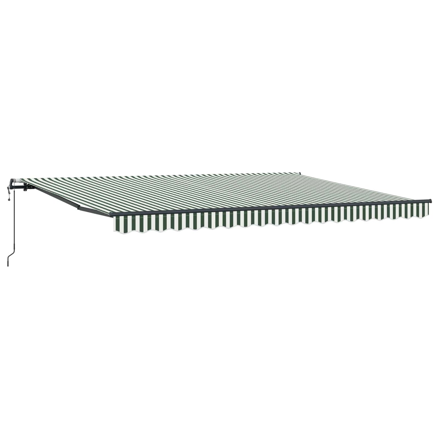 Tenda Retrattile Verde e Bianco 450 × 350 cm | homemem39