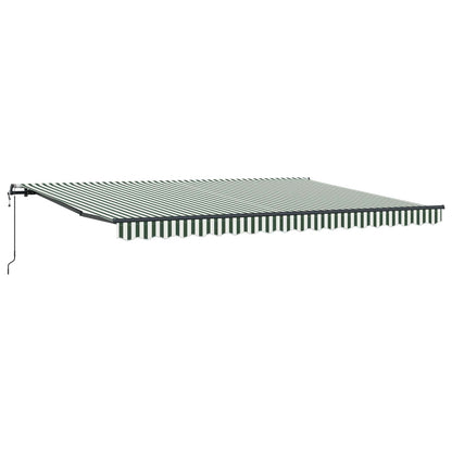 Tenda retrattile Verde e Bianco 450 × 350 cm