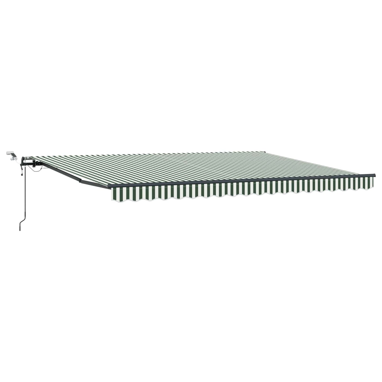 Tessuto per Tenda Verde e Bianco 450 × 350 cm Poliestere