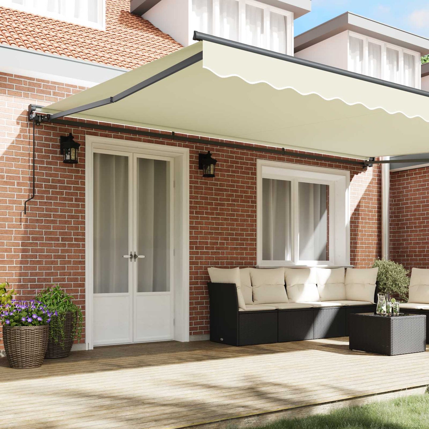 Struttura della tenda Crema 500 × 300 cm | homemem39