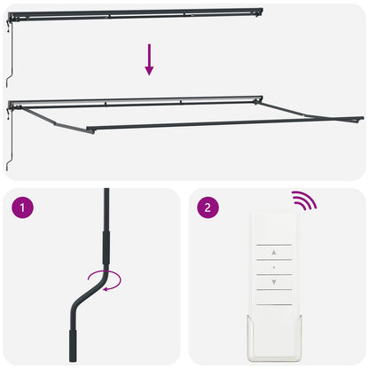 Struttura della tenda Giallo e Bianco 500 × 300 cm | homemem39