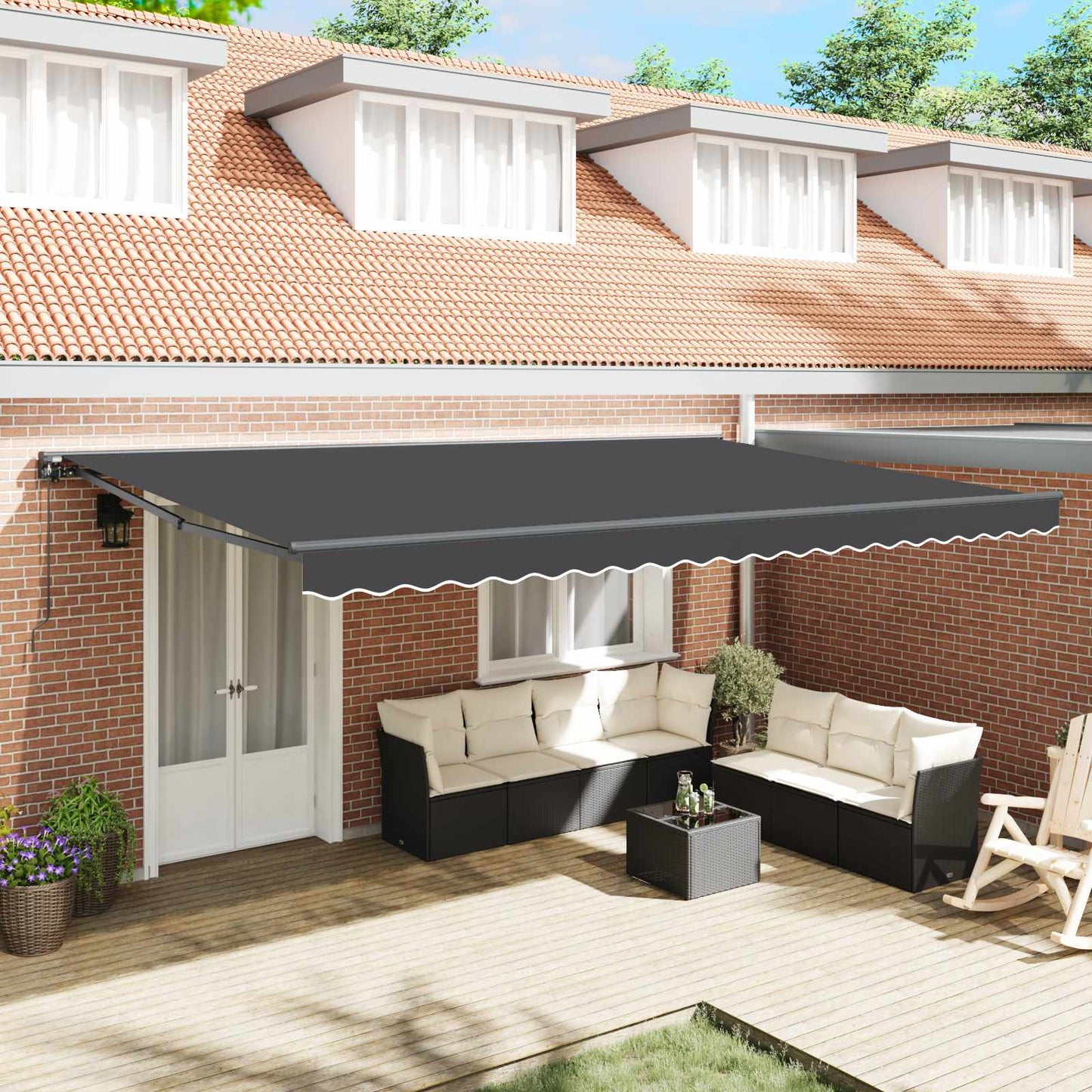 Struttura della tenda Antracite 500 × 300 cm | homemem39
