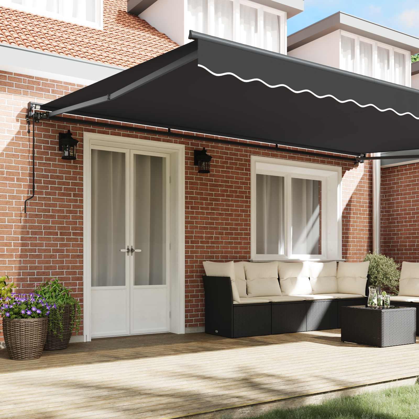 Struttura della tenda Antracite 500 × 300 cm | homemem39