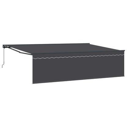 Tenda Retrattile Antracite 500 × 300 cm Poliestere e Alluminio