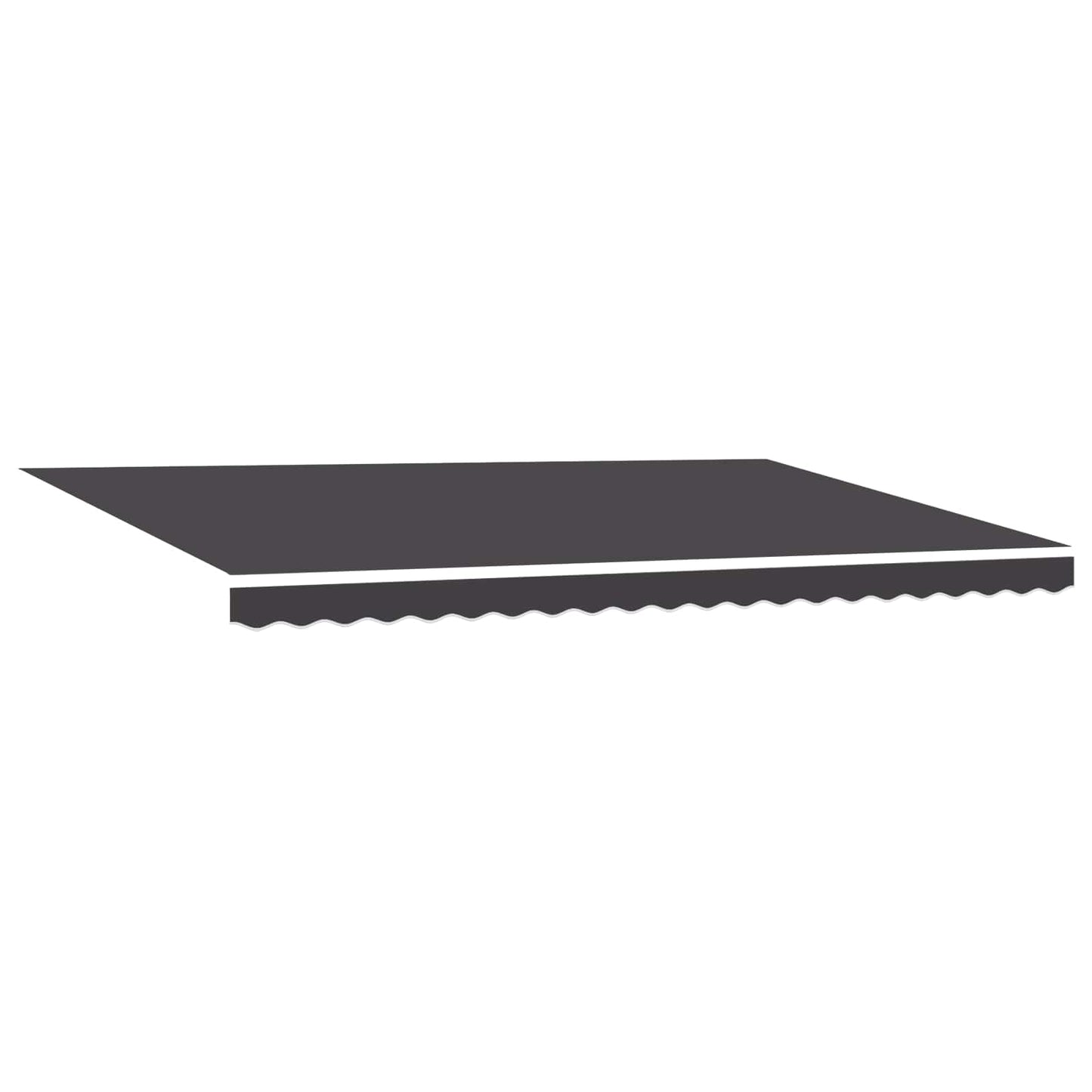 Tenda Retrattile Antracite 500 × 300 cm Poliestere e Alluminio