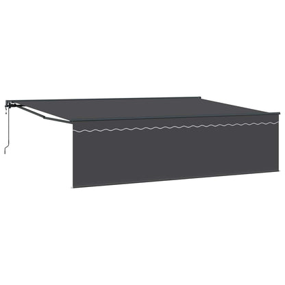 Tenda Retrattile Antracite 500 × 300 cm Poliestere e Alluminio | homemem39