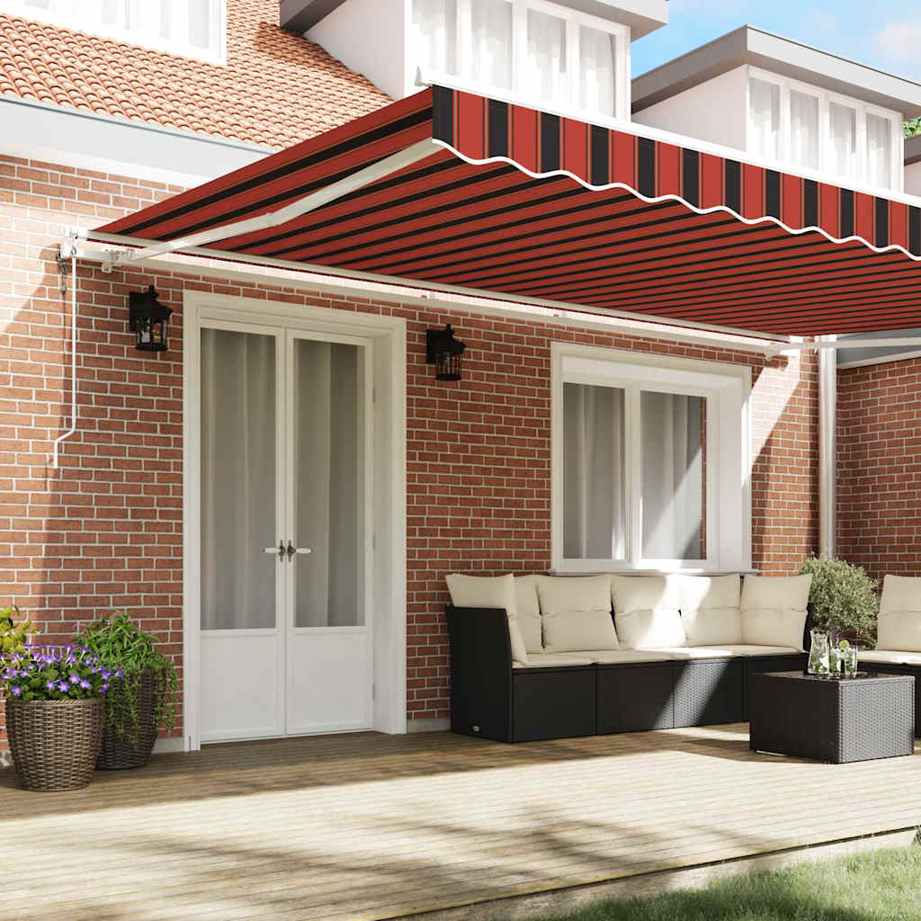 Tettuccio Elettrico Retrattile arancione e marrone 500 × 300 cm