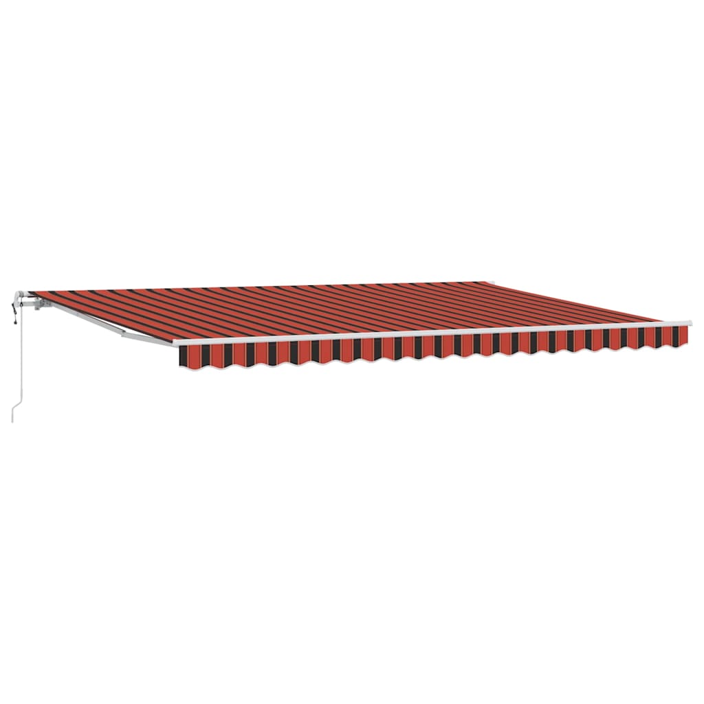 Tenda retrattile arancione e marrone 500 × 300 cm