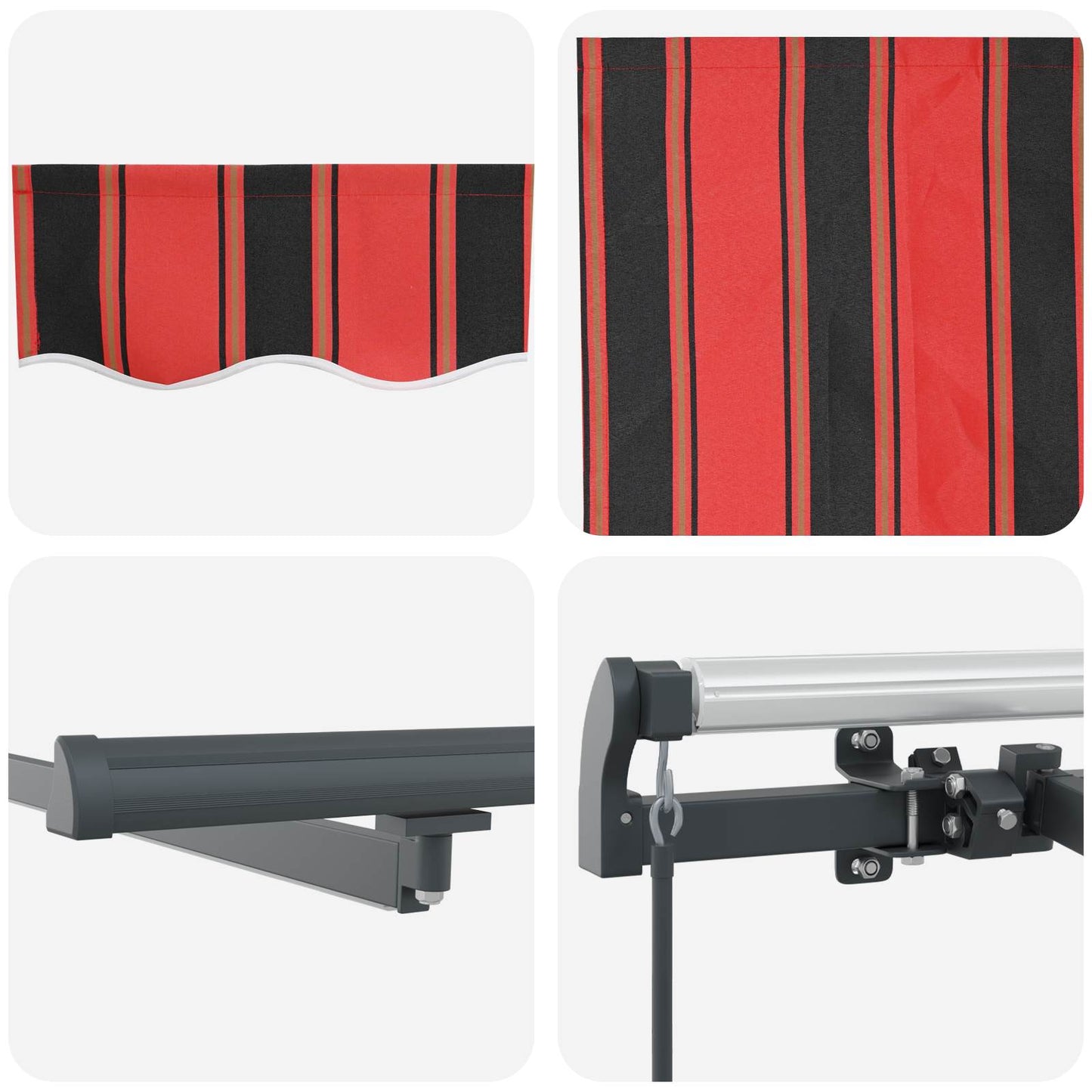 Tenda Retrattile arancione e marrone 500 ×300 cm Tessuto | homemem39